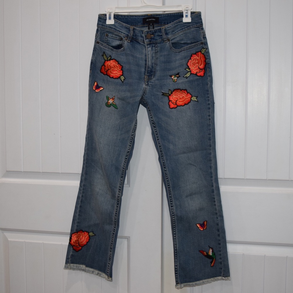 Jeans with patches